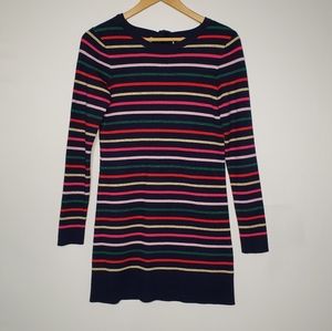 Joules Navy Stripe Estelle Long Sleeve Tunic Dress